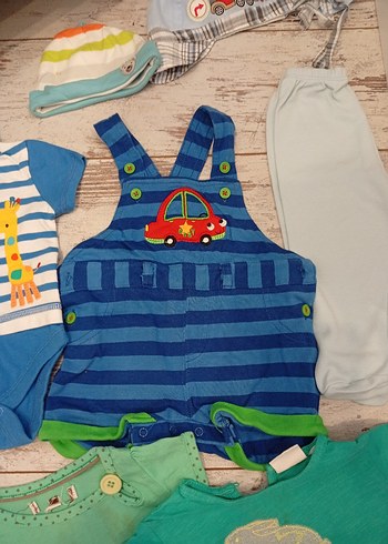 Erkek Bebek Kısa Kollu 3 ay çıtçıtlı body - Görsel 3