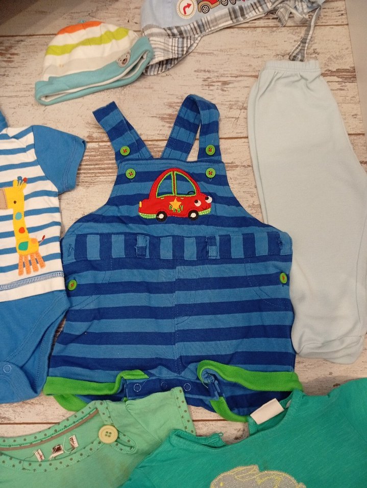 Erkek Bebek Kısa Kollu 3 ay çıtçıtlı body - Görsel 3