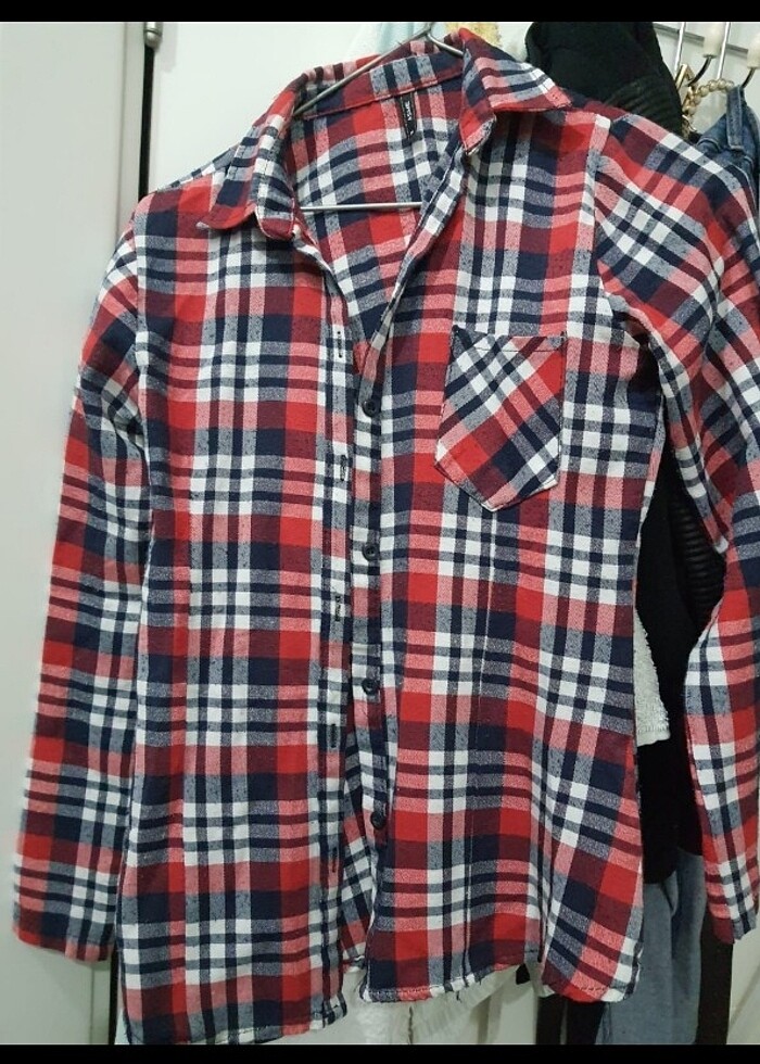 Ekoseli gömlek - Görsel 3