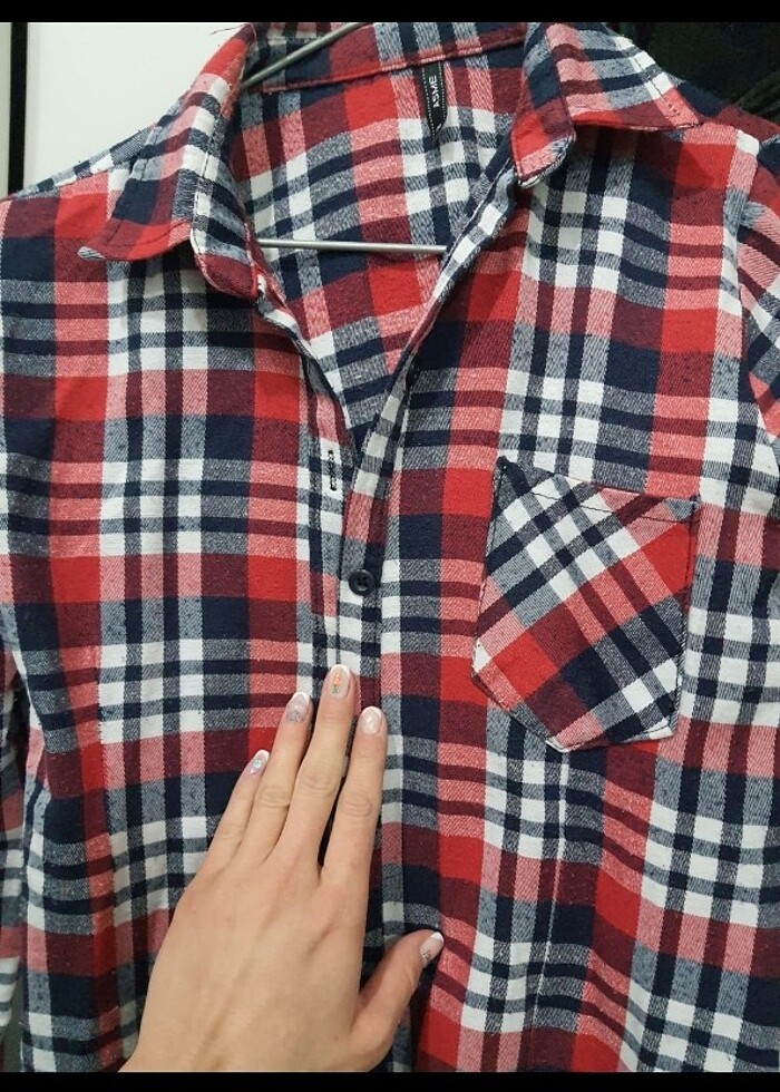 Ekoseli gömlek - Görsel 4