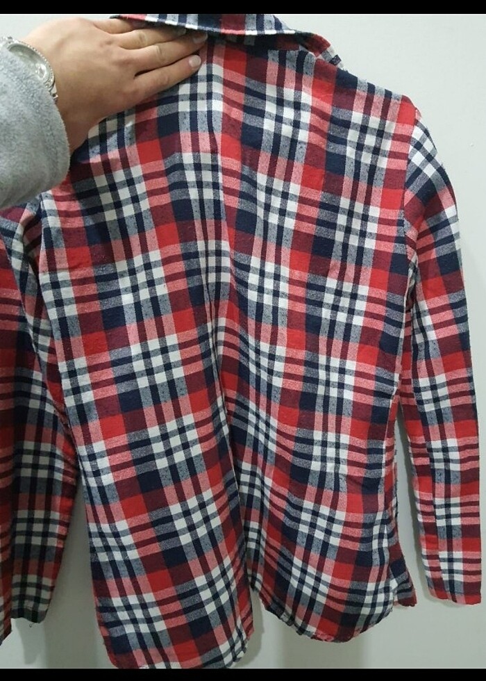 Ekoseli gömlek - Görsel 5