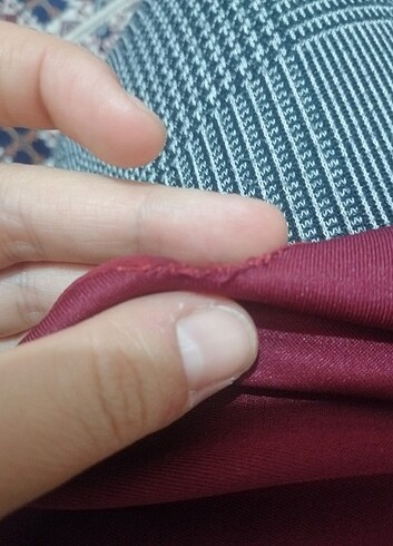 Bordo abiye şifon elbise - Görsel 6