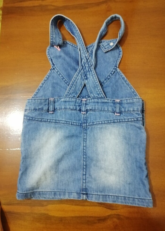 Kız bebek kot elbise - Görsel 2