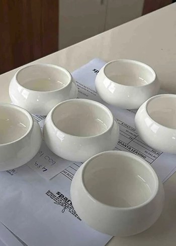 Beyaz Seramik Tabak kase - Görsel 2