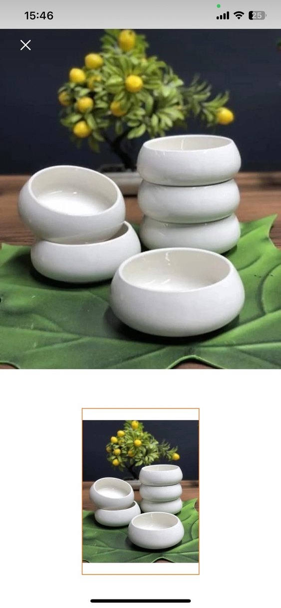 Beyaz Seramik Tabak kase - Görsel 3