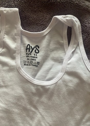 Beyaz Çocuk Atlet 2'li Paket - Görsel 2