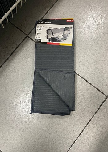 MICRA Siyah Kurutma Matı 38x46 cm 2 li - Görsel 4