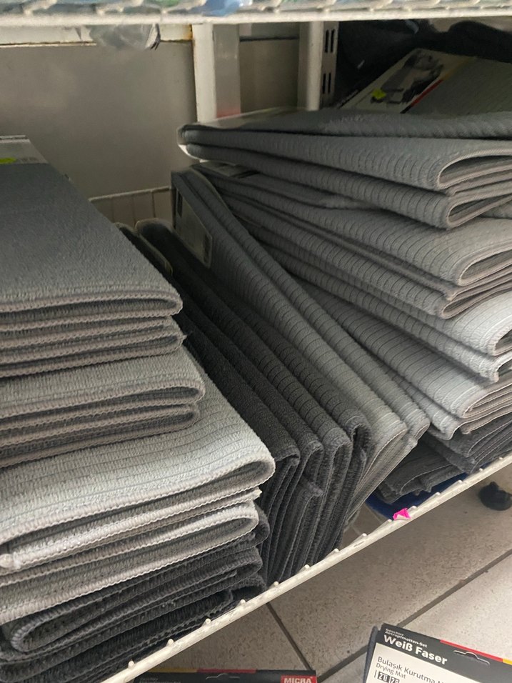 MICRA Siyah Kurutma Matı 38x46 cm 2 li - Görsel 2