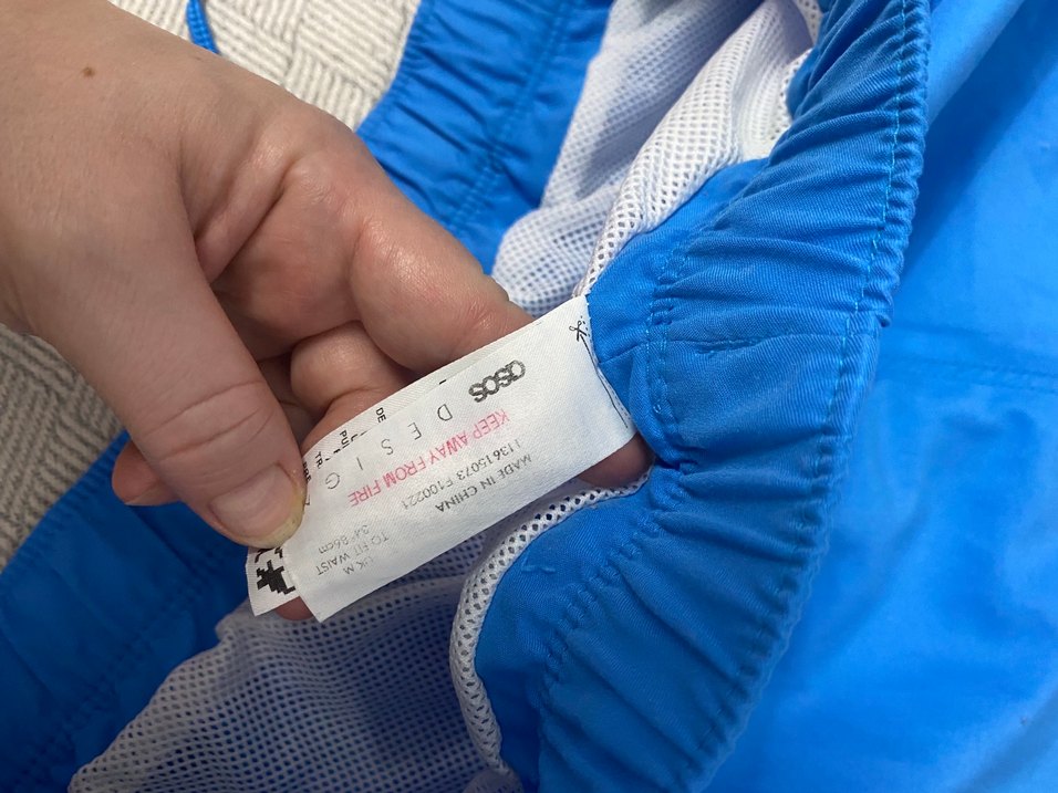 Erkek Mavi Mini Şort Mayo - Görsel 2