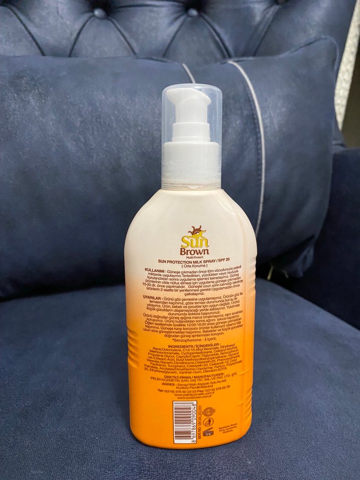 Sun Brown SPF 20 Güneş Koruyucu Sprey 200ml - Görsel 2