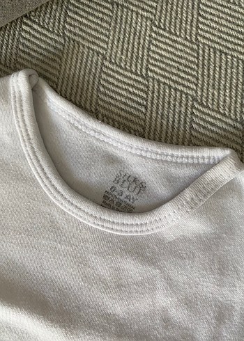 Bebek Beyaz Kolsuz zıbın body - Görsel 5