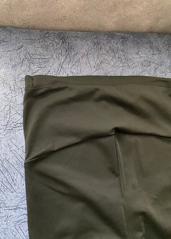 Siyah Biker Fit Hamile Kısa Tayt - Görsel 10