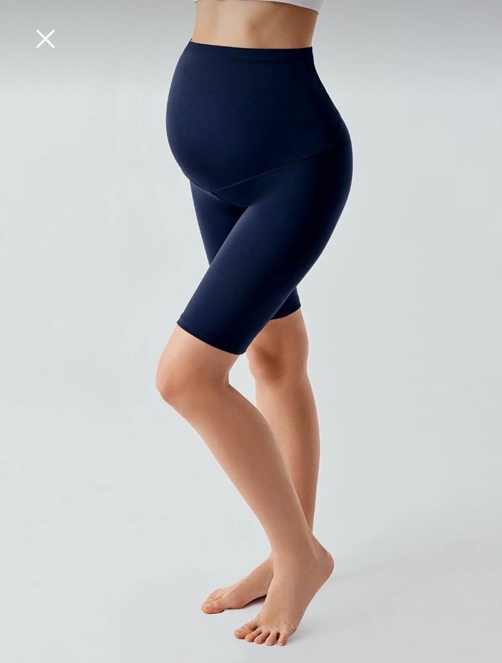 Lacivert Mini Hamile Spor Tayt - Görsel 2