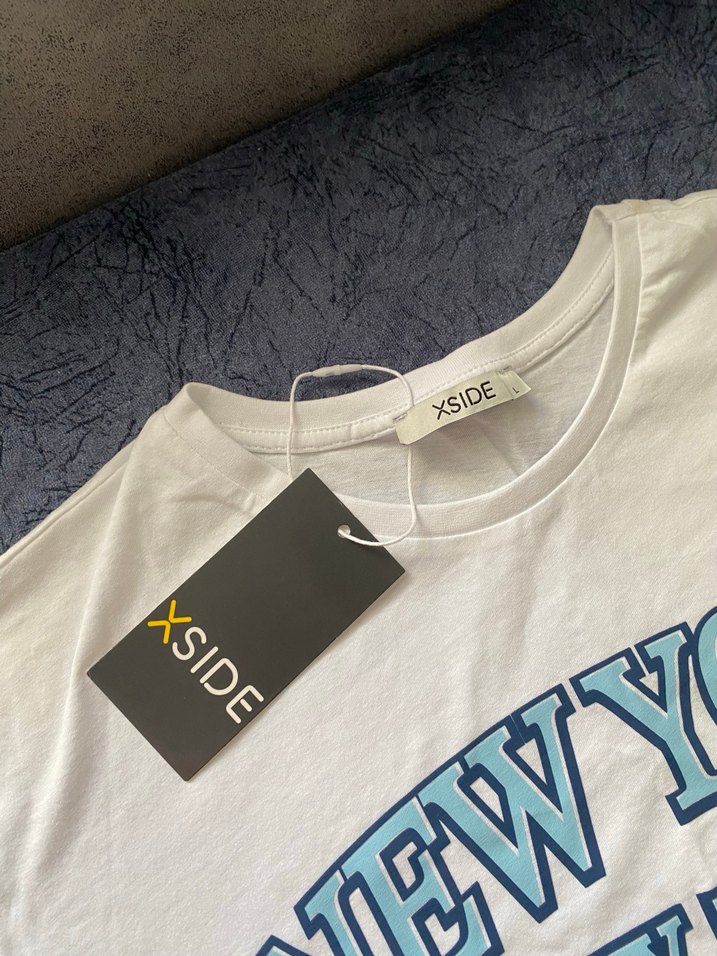 Beyaz Baskılı Tişört - Görsel 3