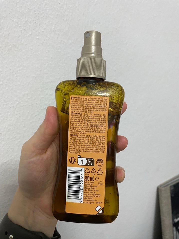 Hawaiian Tropic SPF 20 Kuru Sprey Yağı - Görsel 2