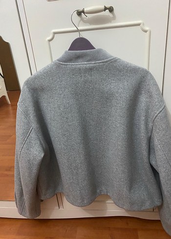 Zara Gri Fermuarlı Kadın Mont