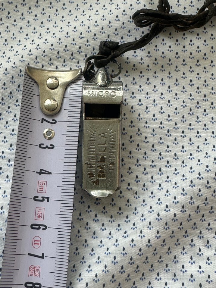 Erkek Vintage Gri ve Altın Renkli düdük - Görsel 4