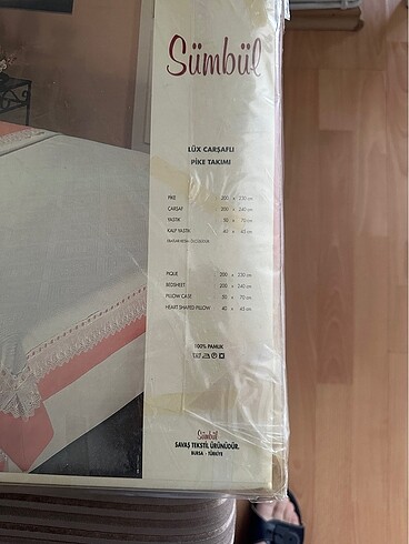 Beden Fistolu çift kişilik pike takımı