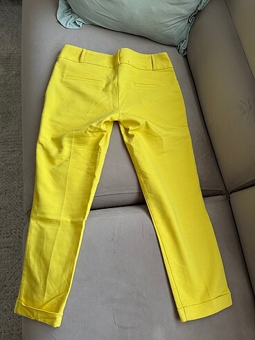 s Beden sarı Renk Pantolon , sarı kumaş pantolon , bayan pantolon