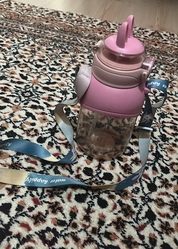 Pembe Çocuk Termosu ve Taşıma Askısı - Görsel 3