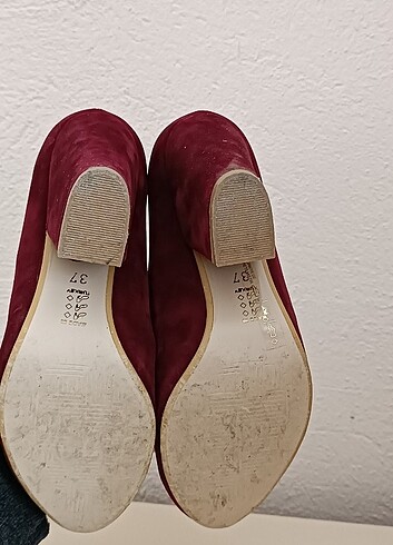 37 Beden bordo Renk Topuklu ayakkabı