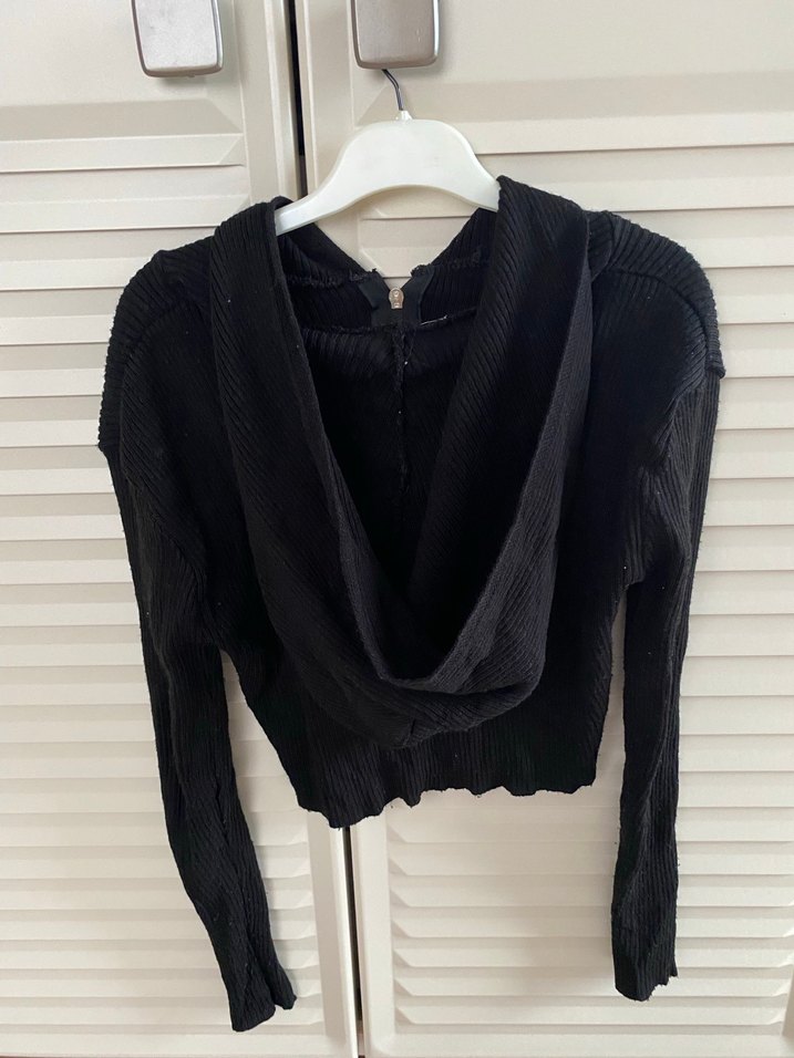 Siyah Balıkçı Yaka Triko Kadın Kazak - Görsel 3