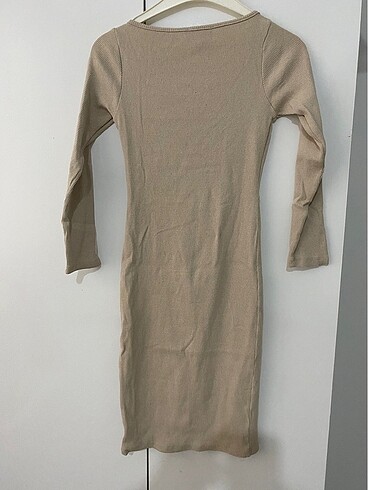 Önden büzgülü triko elbise - Görsel 2