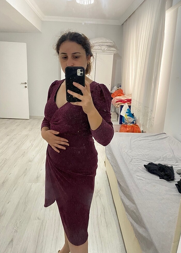 Simli elbise - Görsel 4