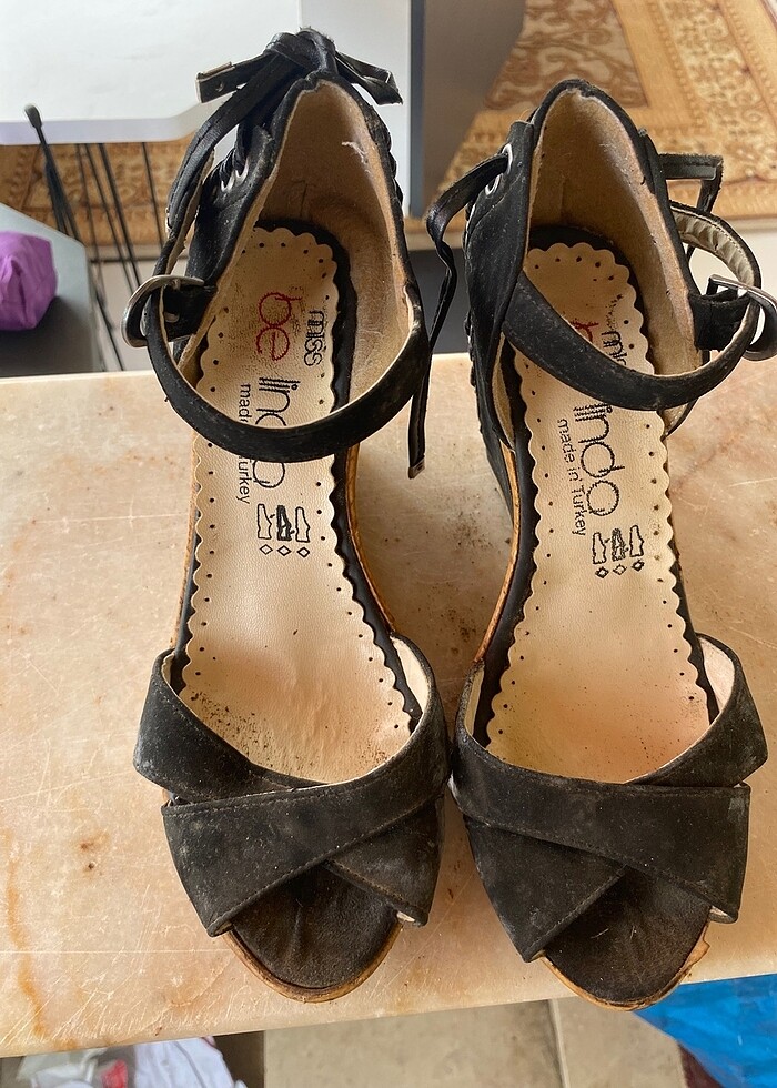 Dolgu topuk ayakkabı - Görsel 3