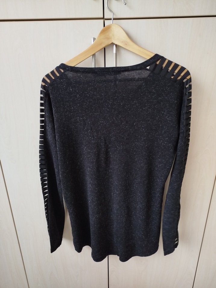 Siyahincr triko Kadın Uzun Kollu bluz - Görsel 2
