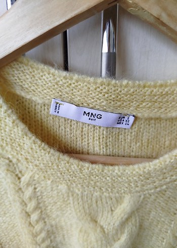 Mango Sarı Örgü Kadın Triko Elbise - Görsel 3