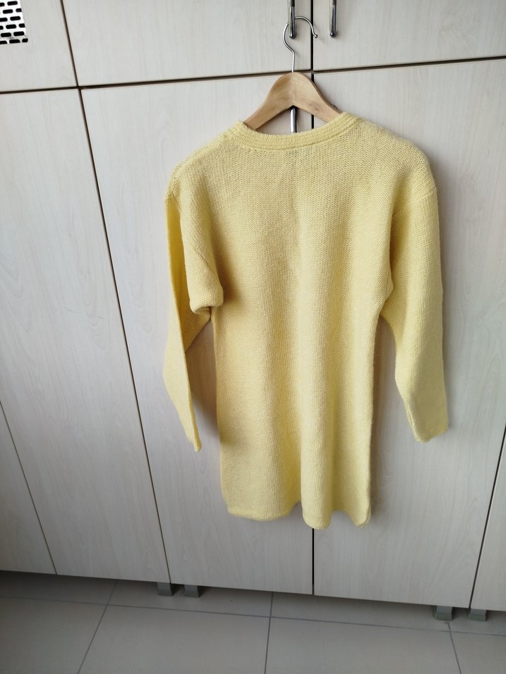 Mango Sarı Örgü Kadın Triko Elbise - Görsel 2