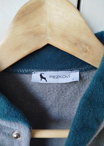 Gri çıtçıtlıSpor Kadın polar mont - Görsel 4