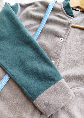 Gri çıtçıtlıSpor Kadın polar mont - Görsel 9