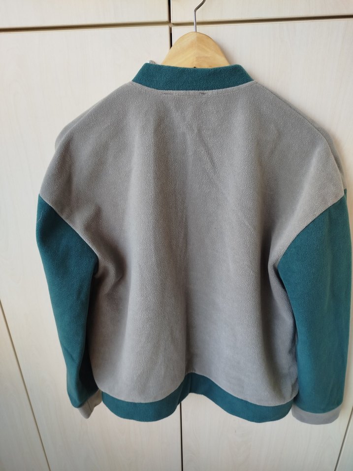 Gri çıtçıtlıSpor Kadın polar mont - Görsel 5