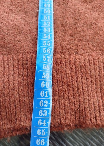 Kahverengi Boğazlı Örgü Kadın Kazak - Görsel 7