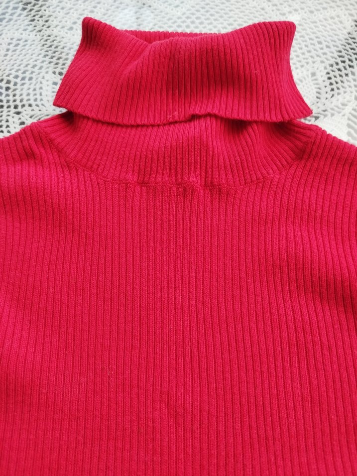 Batik marka kırmızı Boğazlı Triko Kadın Kazak - Görsel 4