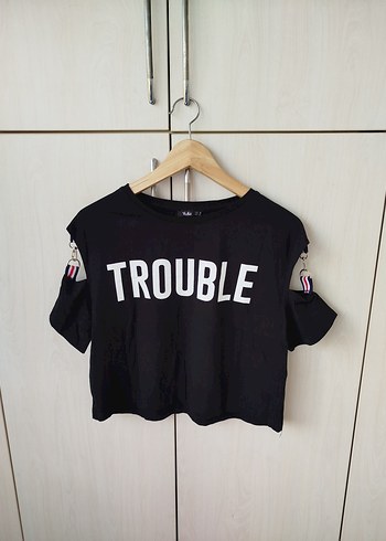 Siyah Baskılı Tişört - Görsel 2