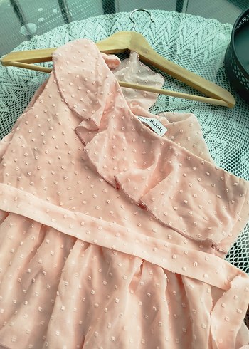 Pembe Fırfırlı mezuniyet Elbisesi - Görsel 7