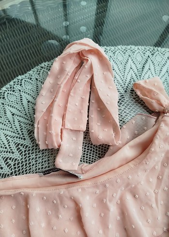 Pembe Fırfırlı mezuniyet Elbisesi - Görsel 8