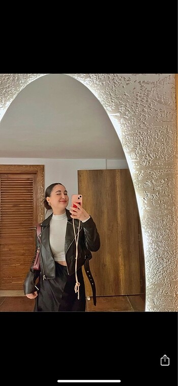 Pull and Bear Pull and bear deri ceket