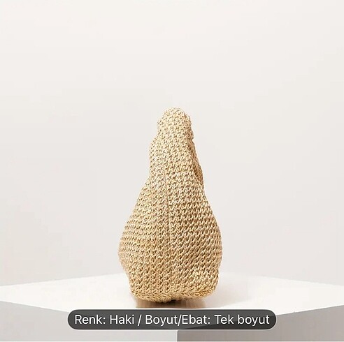  Beden Hasır el çantası