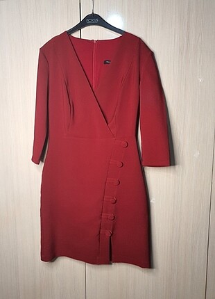 Bordo elbise
