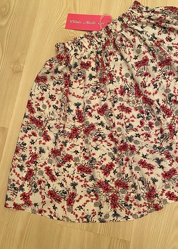 ETİKETLİ,M-L-XL,KLOŞ ÇİÇEKLİ ETEK - Görsel 5