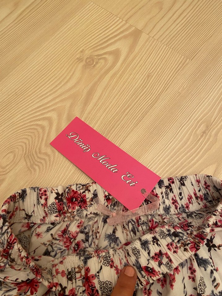 ETİKETLİ,M-L-XL,KLOŞ ÇİÇEKLİ ETEK - Görsel 4