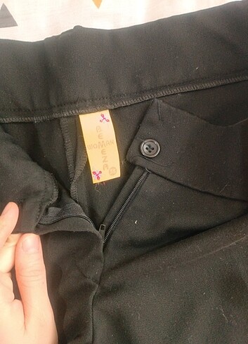 Likralı kumaş ispanyol paça pantalon