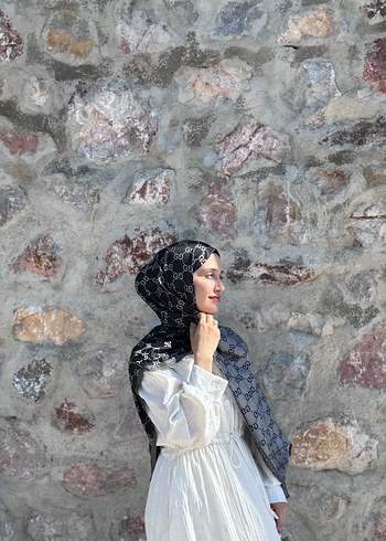 Çift Taraflı G Desen Kaşmir İpek Şal