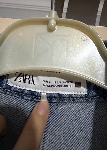 Kemerli Kadın Mavi Denim Tulum Zara - Görsel 6