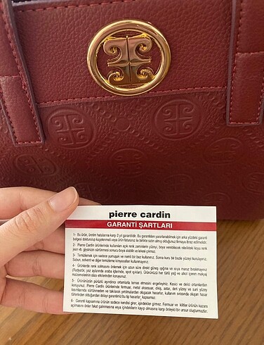 Beden bordo Renk pierre cardin kadın çanta