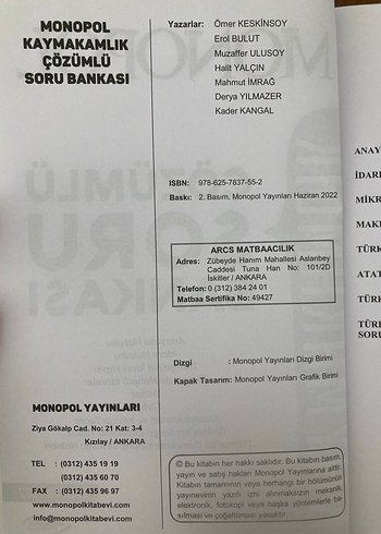 Monopol Kaymakamlık Çözümlü Soru Bankası Haziran 2022 - Görsel 4